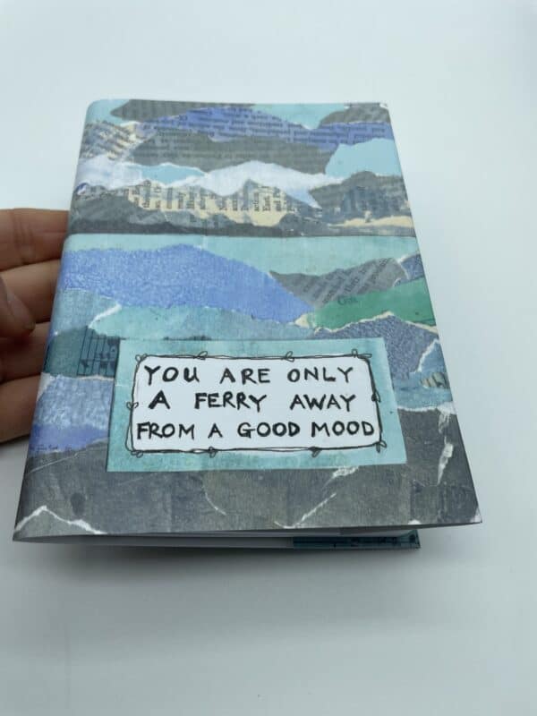 You are only a ferry away from a good mood. Island notebook journal travel log - handmade by Seaholly Studio (view 11)