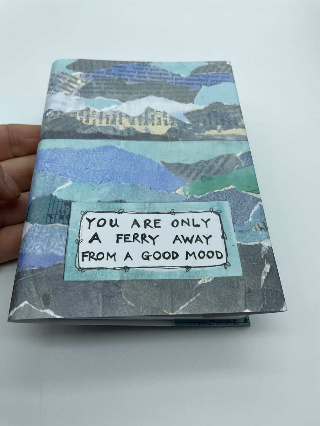 You are only a ferry away from a good mood. Island notebook journal travel log - handmade by Seaholly Studio (view 11)