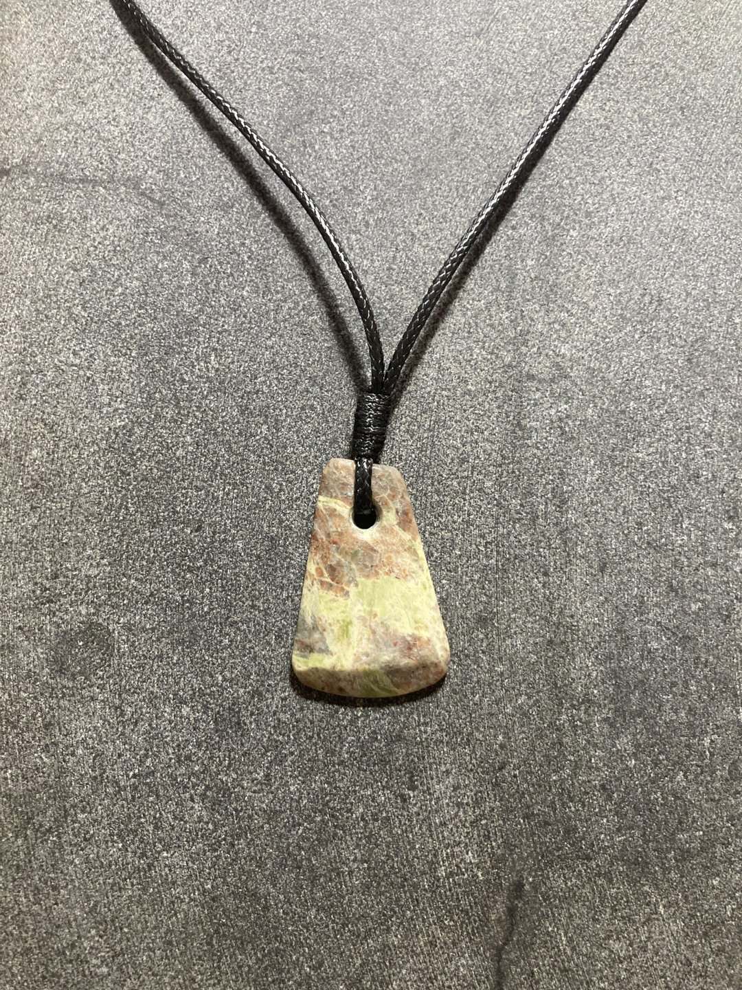 Hebridean Greenstone pendant - handmade by Gneiss Things