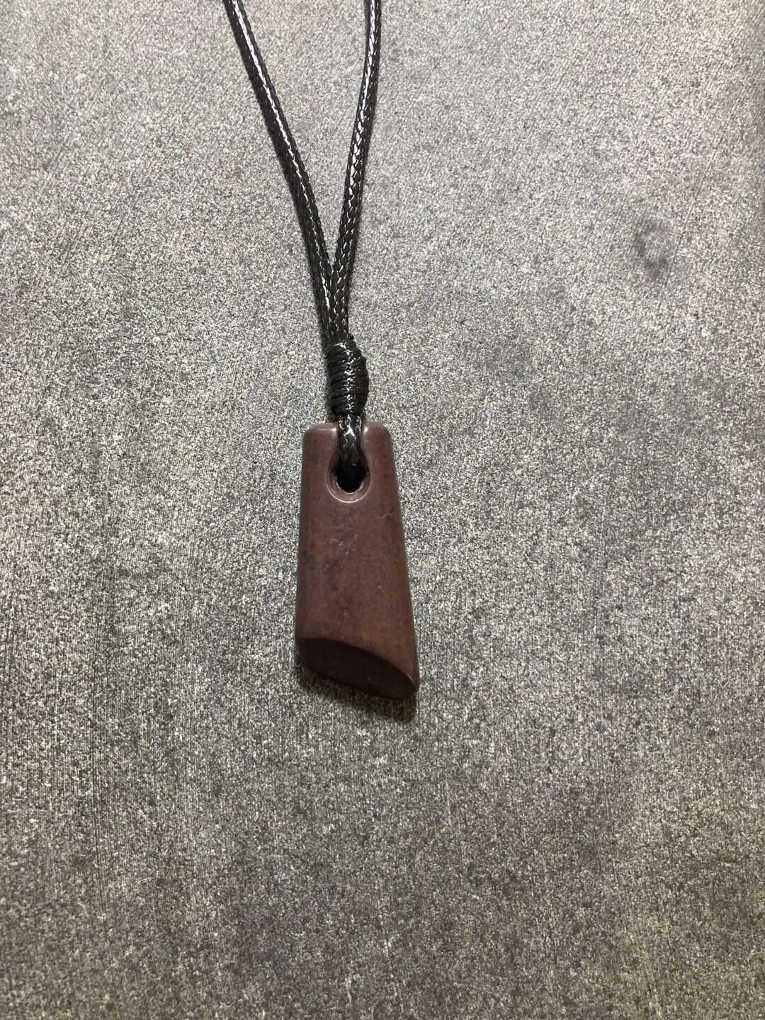 purple-brown stone pendant - Image 1