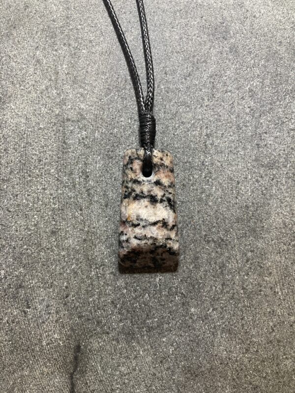 striped gneiss pendant - handmade by Gneiss Things