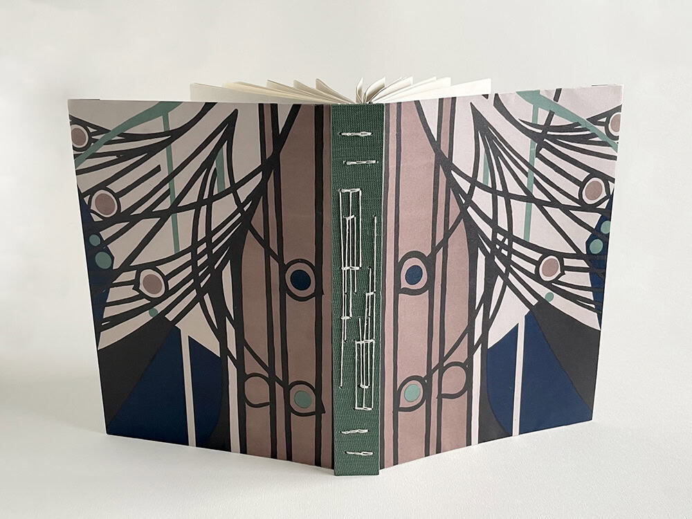 Rennie Mackintosh A5 notebooks - handmade by bailemorbooks (view 3)