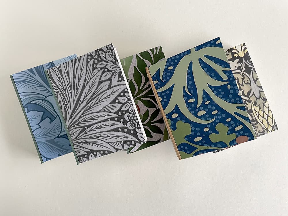 William Morris A5 long stitch books - Image 1