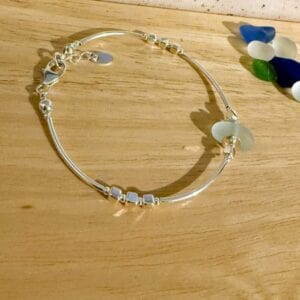 High Seas Hebridean Sea Glass Bracelet - handmade by Salka Jewellery