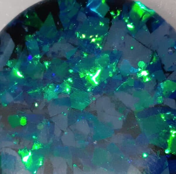 Dichroic Faux Opal Brooch and Necklace ~ Choose from Option - handmade by Quiet Space Arts (view 3)