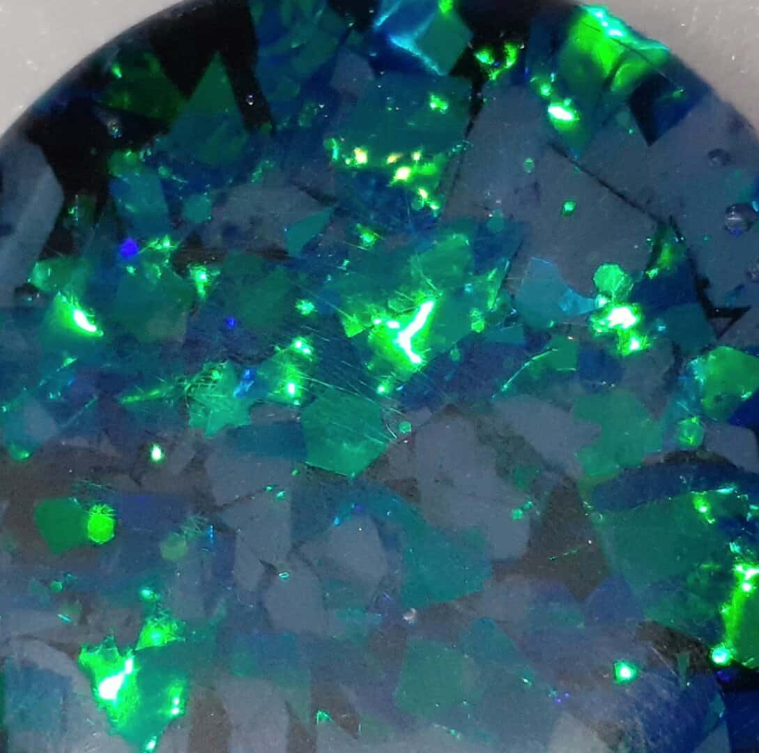 Dichroic Faux Opal Brooch and Necklace ~ Choose from Option - handmade by Quiet Space Arts (view 3)