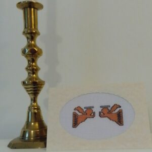 Angels on High Greetings Card - Apricot - handmade by Christie Country Crafts (view 3)