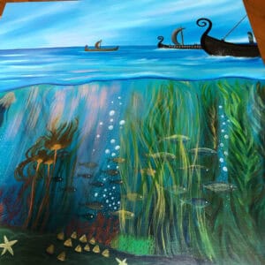 Aurora Borealis bead earrings. - Image 7