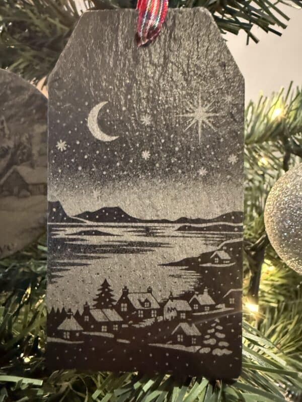 Stein Waternish Christmas tag Bauble - handmade by Barnweil (view 2)