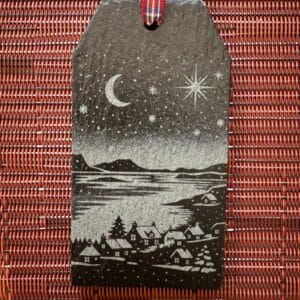 Stein Waternish Christmas tag Bauble - handmade by Barnweil