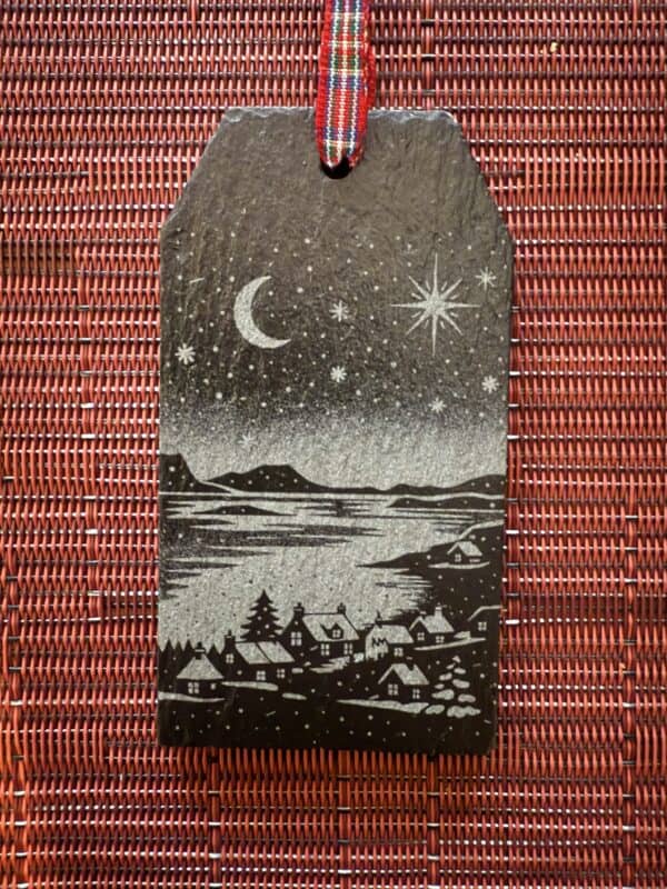 Stein Waternish Christmas tag Bauble - handmade by Barnweil