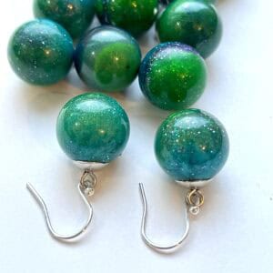 Aurora Borealis bead earrings. - Image 13