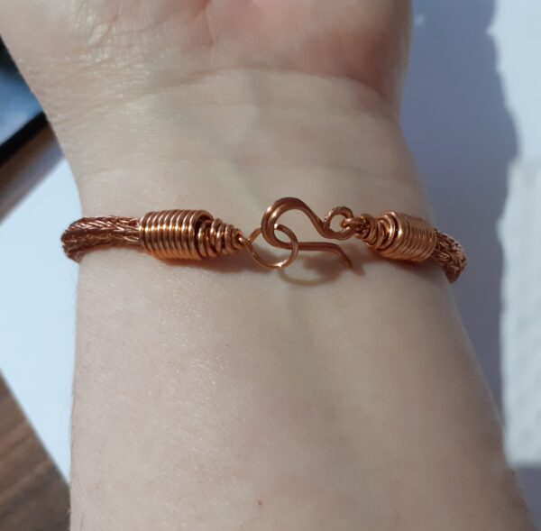 Viking Knit Style Copper Weave Unisex Bracelet