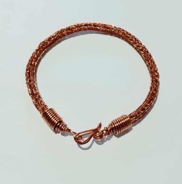 Viking Knit Style Copper Weave Unisex Bracelet