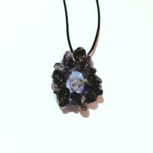 Amethyst Cluster Necklaces ~ Option A/B/C - handmade by Quiet Space Arts (view 2)