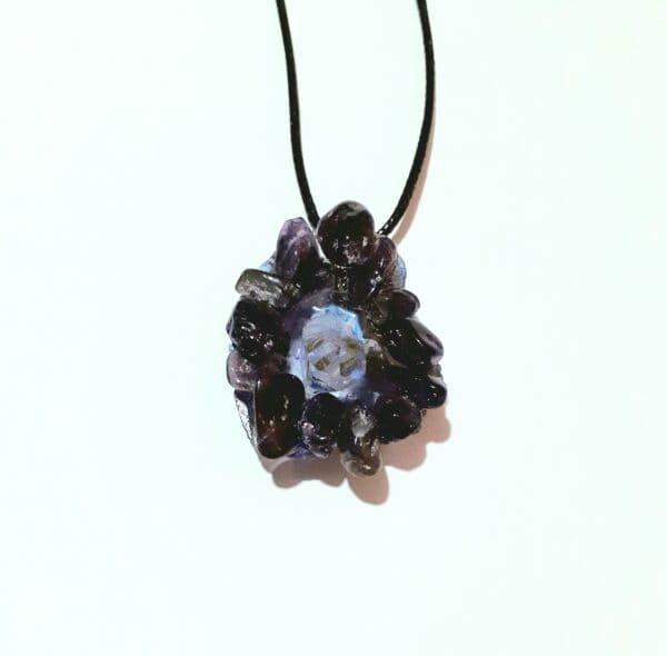 Amethyst Cluster Necklaces ~ Option A/B/C - handmade by Quiet Space Arts (view 2)