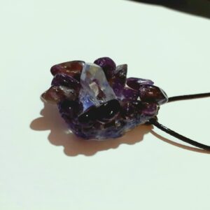 Amethyst Cluster Necklaces ~ Option A/B/C - handmade by Quiet Space Arts (view 3)