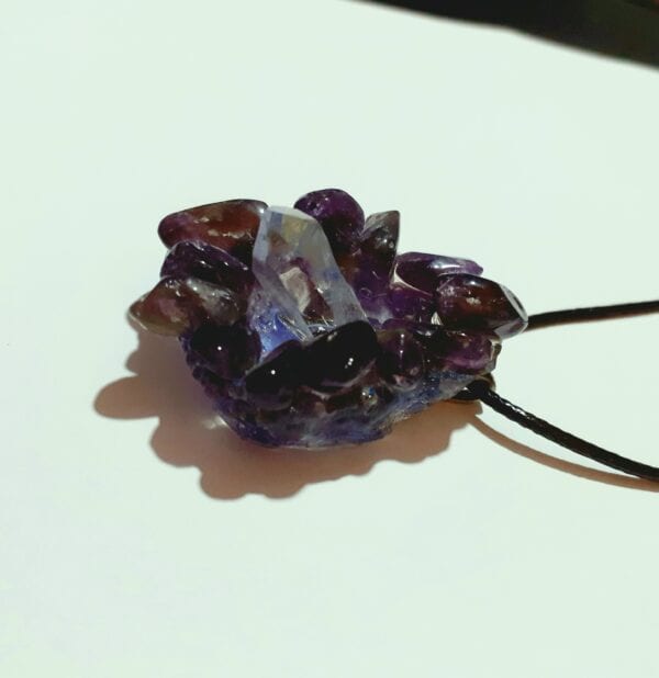 Amethyst Cluster Necklaces ~ Option A/B/C - handmade by Quiet Space Arts (view 3)