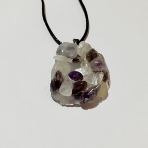 Amethyst Cluster Necklaces ~ Option A/B/C - handmade by Quiet Space Arts (view 6)