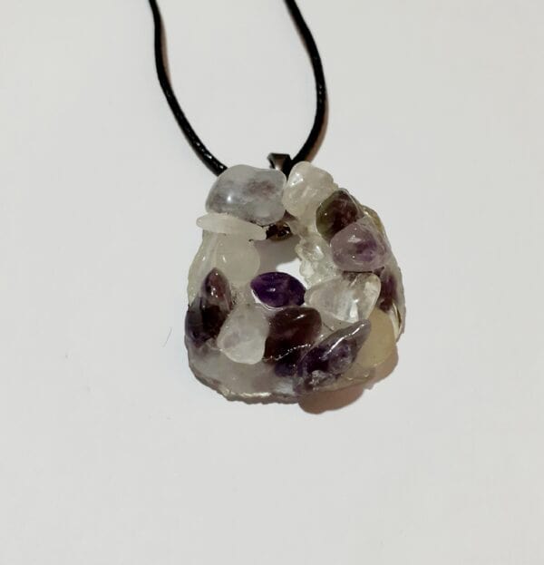 Amethyst Cluster Necklaces ~ Option A/B/C - handmade by Quiet Space Arts (view 6)