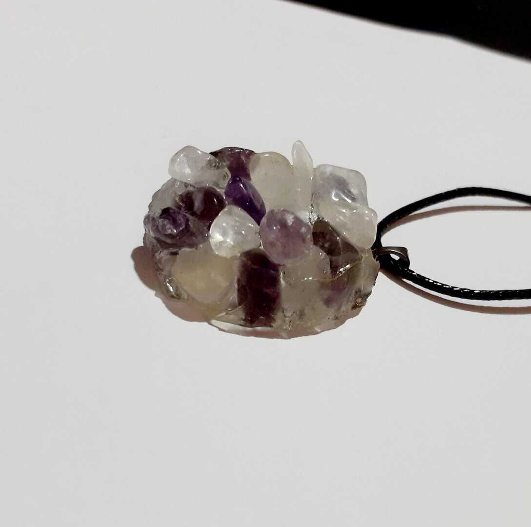 Amethyst Cluster Necklaces ~ Option A/B/C - handmade by Quiet Space Arts (view 7)