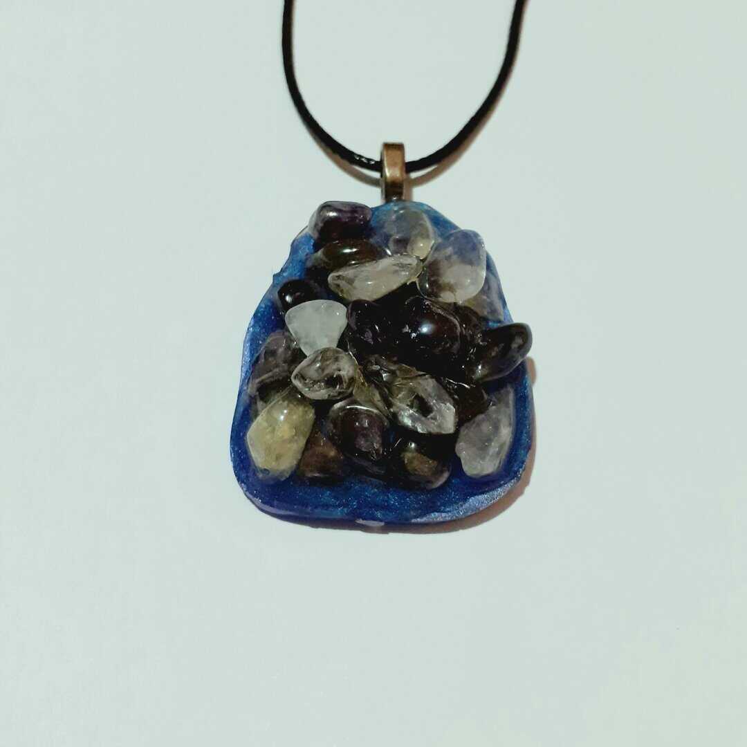 Amethyst Cluster Necklaces ~ Option A/B/C - handmade by Quiet Space Arts (view 4)