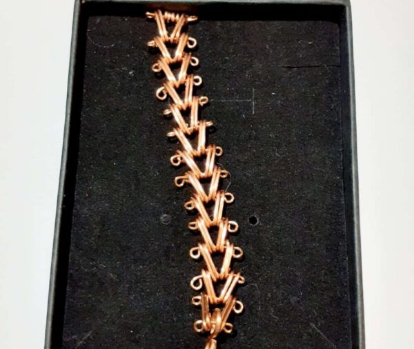 Copper Interlinked 'Victory' Bracelet - handmade by Quiet Space Arts