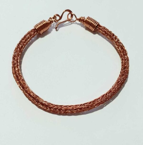 Viking Knit Style Copper Weave Unisex Bracelet