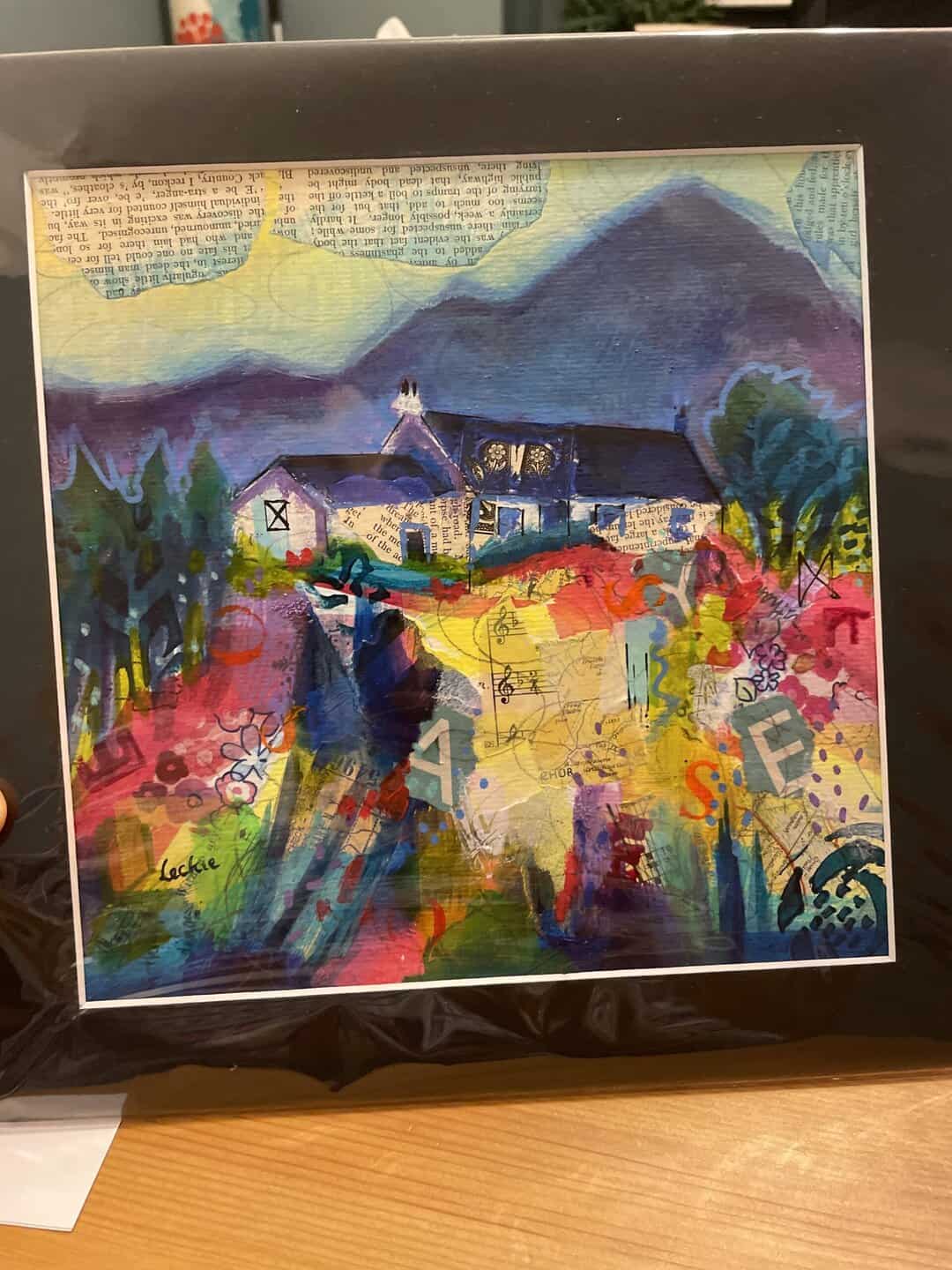 Mounted print of Blackrock Cottage Glencoe - Image 2