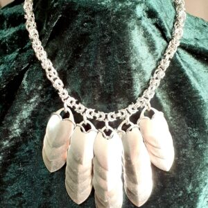Chainmaille Dragon Scales and Byzantine Necklace - Image 2