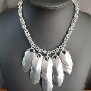Chainmaille Dragon Scales and Byzantine Necklace - Image 1