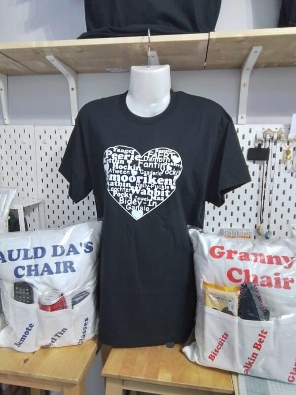 Shetland Dialect Heart t-shirt