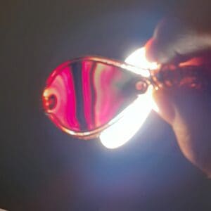 Handmade Red and Copper Necklace - Image 2