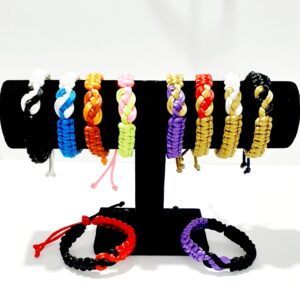 Love Knot Macrame Adjustable Unisex Bracelets - Image 1