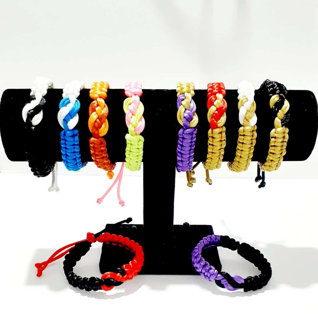 Love Knot Macrame Adjustable Unisex Bracelets - Image 1