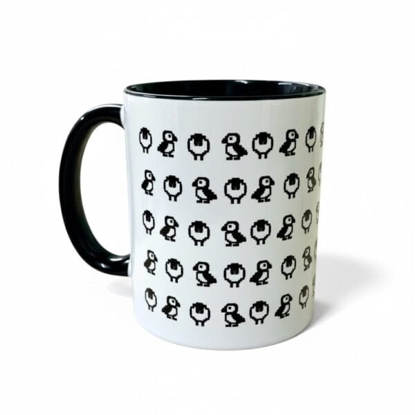 Pixel Sheep Pattern Mug