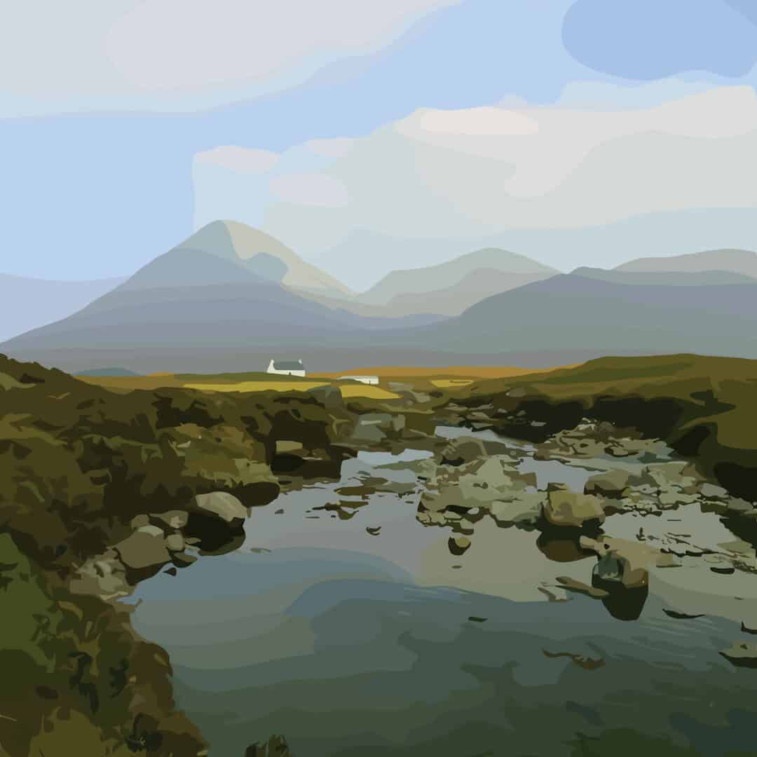Pack of 6 Vectorised Photo Greetings Cards Skye & the Highlands - Image 7