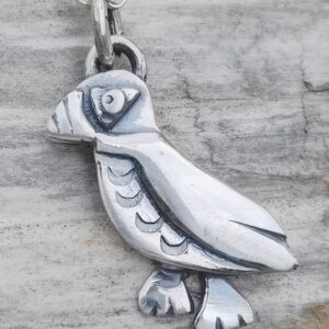 Silver Puffin Pendant - Image 1