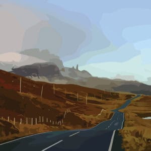 Pack of 6 Vectorised Photo Greetings Cards Skye & the Highlands - Image 5