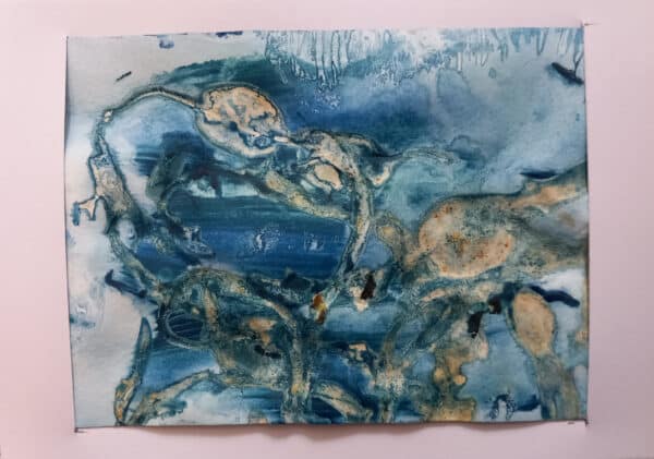 Unique seaweed pressed image reflecting ‘Life under the Sea’ around Skye