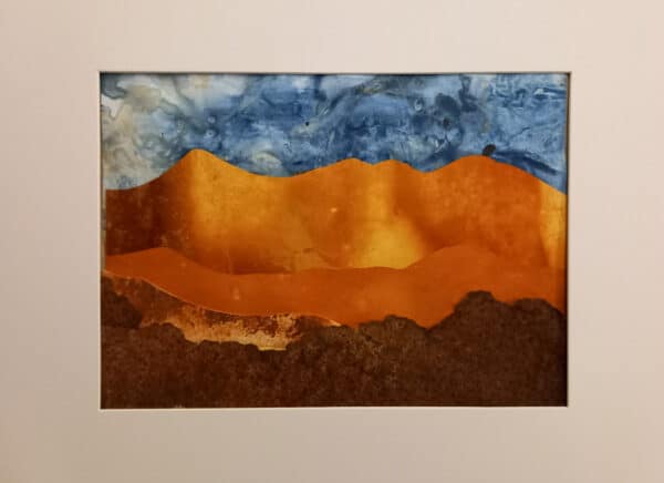 Natural items used to create unique collages and images