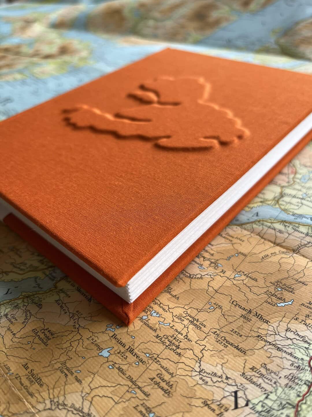 Embossed Isle of Mull Watercolour Sketchbook - handmade by Kerry Froud Art (view 6)