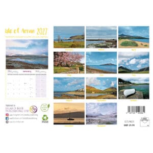 Island Blue 2027 Landscape Calendar Isle of Arran - Image 2