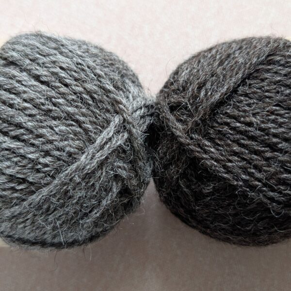 Dark Grey Aran Knitting Yarn (HebTex - Worsted Spun)