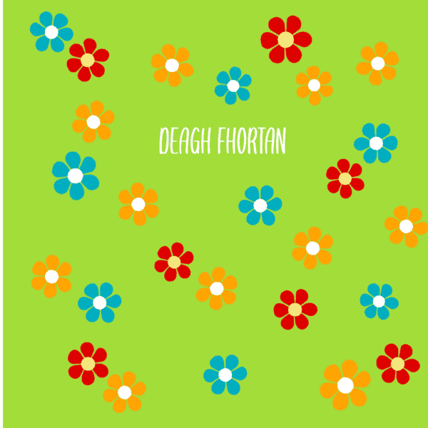 Flùraichean Deagh Fhortan Gaelic Good Luck Card