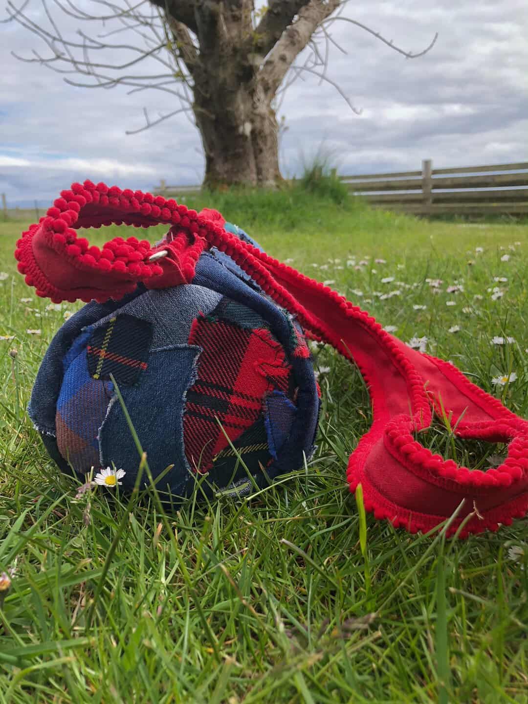 Tartan and Denim Patchwork Bag - handmade by Tiree Coos and Bags (view 6)