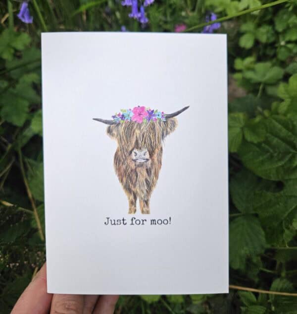 Just for moo! Greetings card