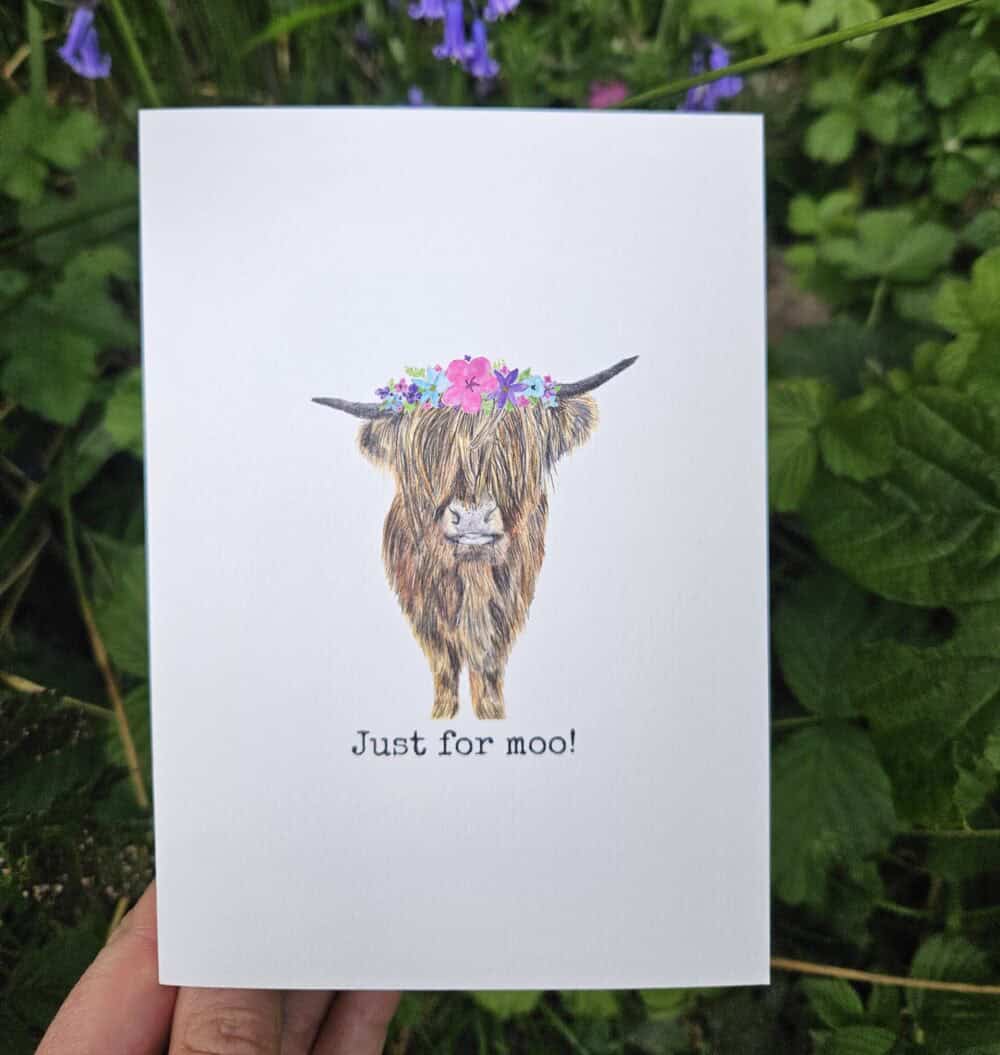 Just for moo! Greetings card - Image 1