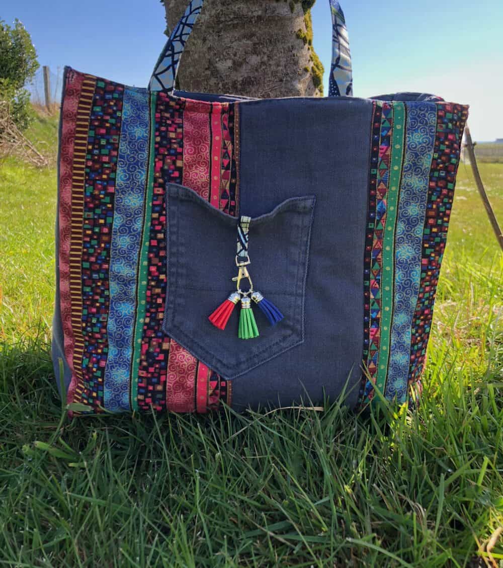 Sunset and Sea Tote Bag - handmade by Tiree Coos and Bags