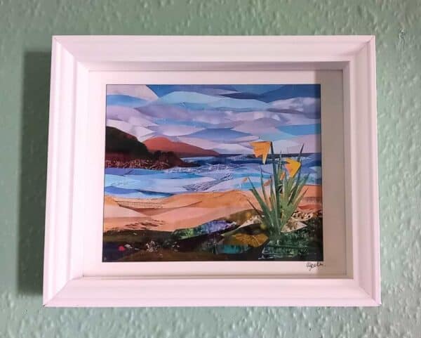 Island Spring art print (framed) - handmade by Glass Island Studios